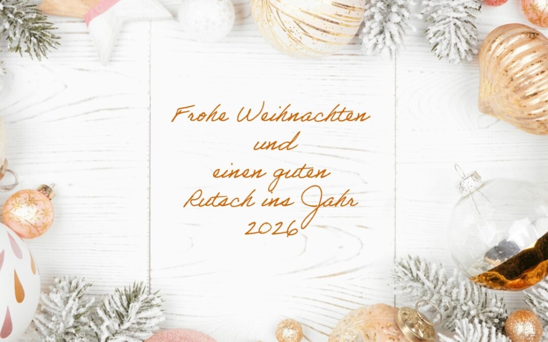Wir machen Winterpause! Frohe Weihnachten und ein gesundes neues Jahr 2026!